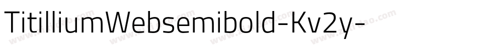 TitilliumWebsemibold-Kv2y字体转换