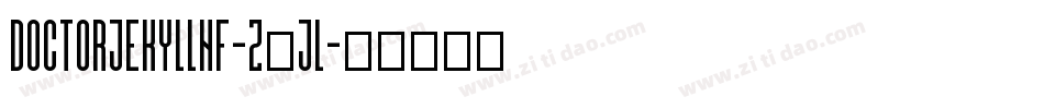 DoctorJekyllNf-z0JL字体转换