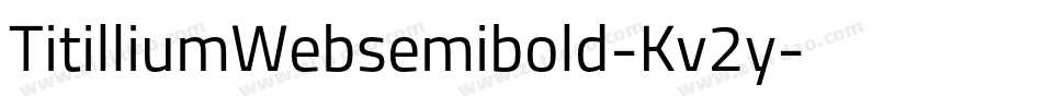TitilliumWebsemibold-Kv2y字体转换