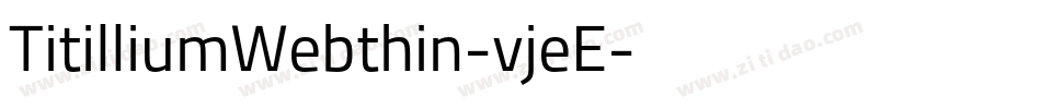 TitilliumWebthin-vjeE字体转换