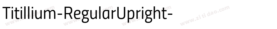Titillium-RegularUpright字体转换
