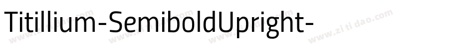 Titillium-SemiboldUpright字体转换