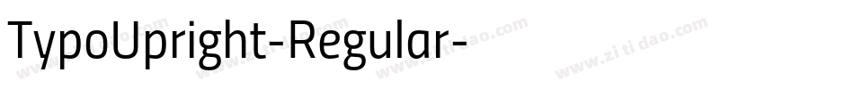 TypoUpright-Regular字体转换
