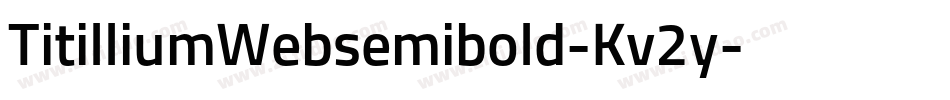 TitilliumWebsemibold-Kv2y字体转换