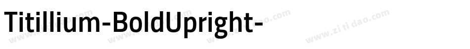 Titillium-BoldUpright字体转换
