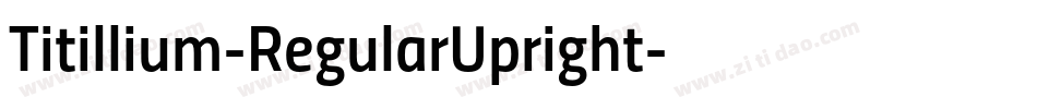 Titillium-RegularUpright字体转换