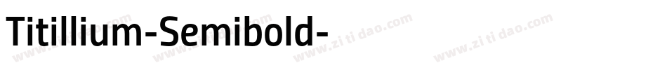 Titillium-Semibold字体转换