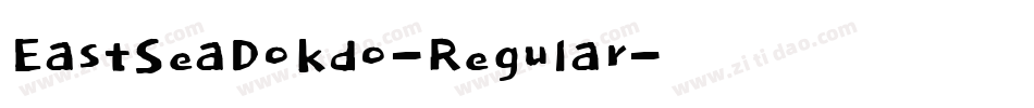 EastSeaDokdo-Regular字体转换