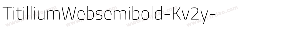 TitilliumWebsemibold-Kv2y字体转换