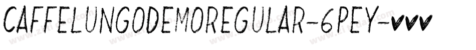 CaffeLungoDemoRegular-6PEY字体转换