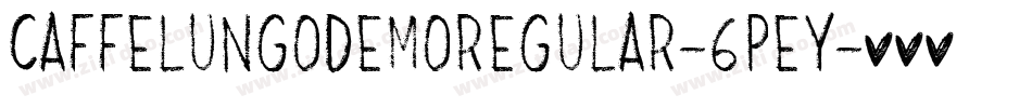 CaffeLungoDemoRegular-6PEY字体转换