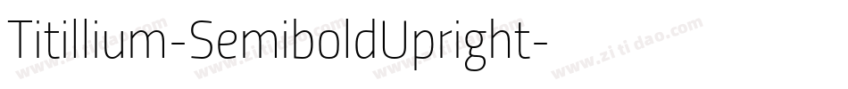 Titillium-SemiboldUpright字体转换