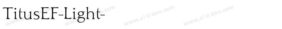 TitusEF-Light字体转换
