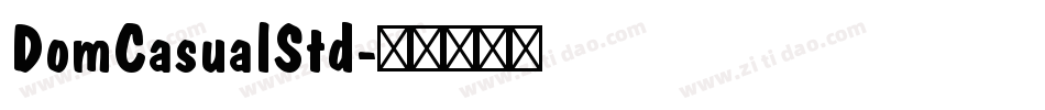 DomCasualStd字体转换