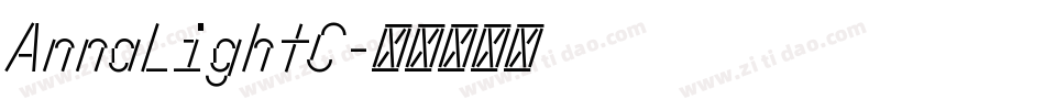 AnnaLightC字体转换