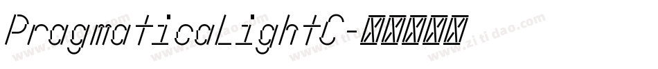 PragmaticaLightC字体转换