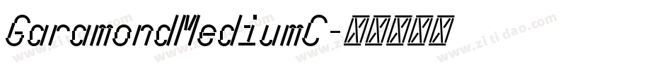 GaramondMediumC字体转换