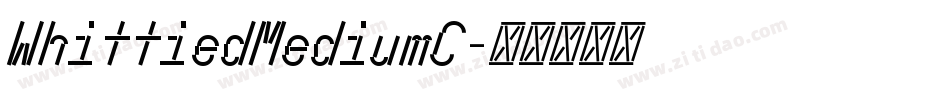 WhittiedMediumC字体转换