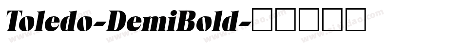 Toledo-DemiBold字体转换