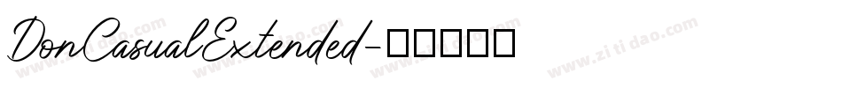 DonCasualExtended字体转换