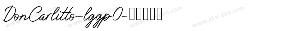 DonCarlitto-lggp0字体转换