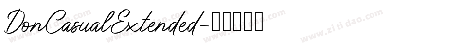 DonCasualExtended字体转换