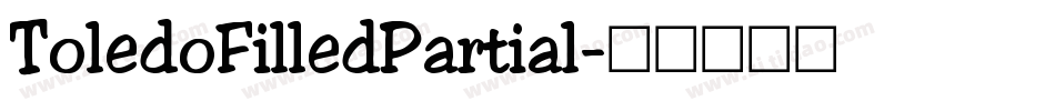 ToledoFilledPartial字体转换