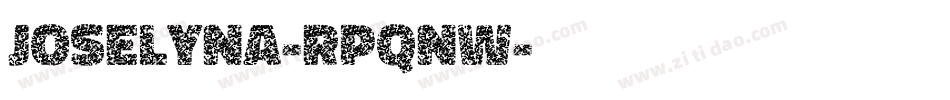 Joselyna-RpqnW字体转换