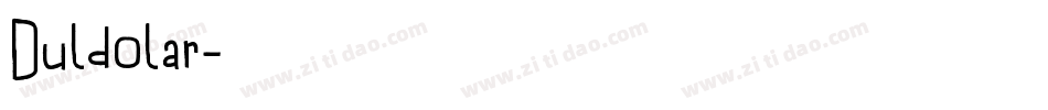 Duldolar字体转换