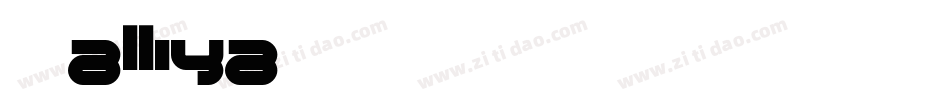 Talliya字体转换