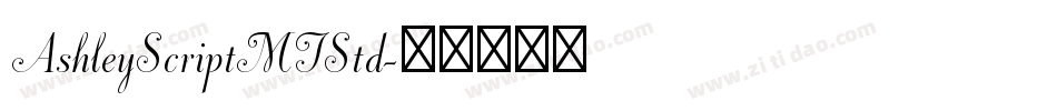 AshleyScriptMTStd字体转换