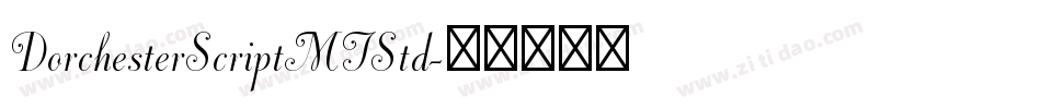 DorchesterScriptMTStd字体转换