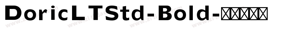 DoricLTStd-Bold字体转换