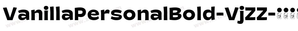 VanillaPersonalBold-VjZZ字体转换