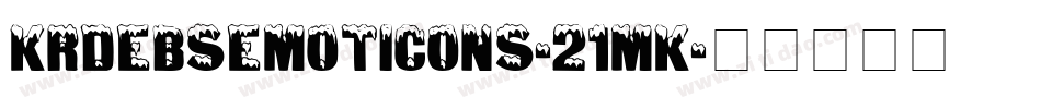 KrDebsEmoticons-21mK字体转换