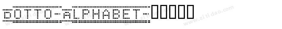 Dotto-Alphabet字体转换