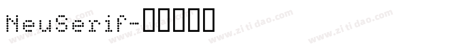 NeuSerif字体转换