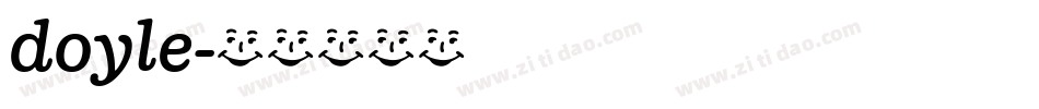doyle字体转换