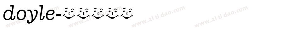 doyle字体转换