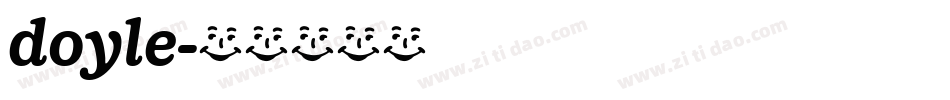 doyle字体转换