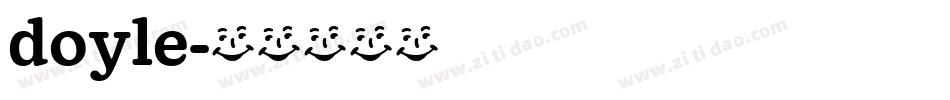 doyle字体转换