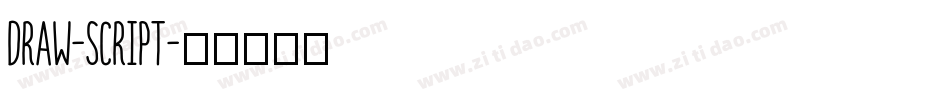 Draw-Script字体转换