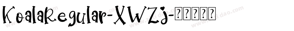 KoalaRegular-XWZj字体转换