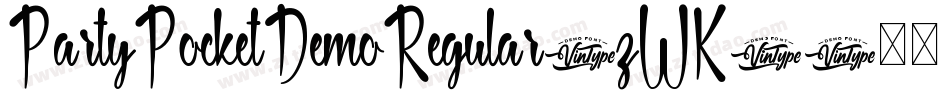PartyPocketDemoRegular-zWK0字体转换 PartyPocketDemoRegular-zWK0字体转换
