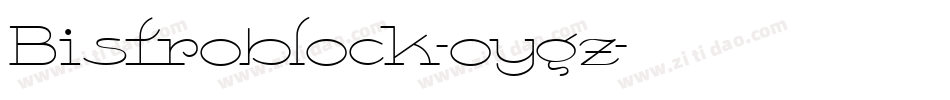 Bistroblock-oygz字体转换