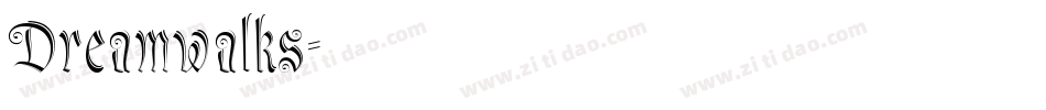 Dreamwalks字体转换