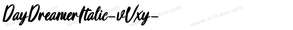 DayDreamerItalic-vVxy字体转换
