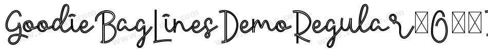 GoodieBagLinesDemoRegular-O62P字体转换