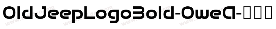 OldJeepLogoBold-OweA字体转换