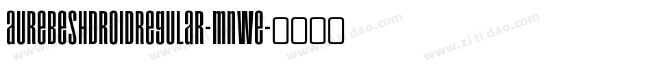 AurebeshDroidRegular-Mnwe字体转换